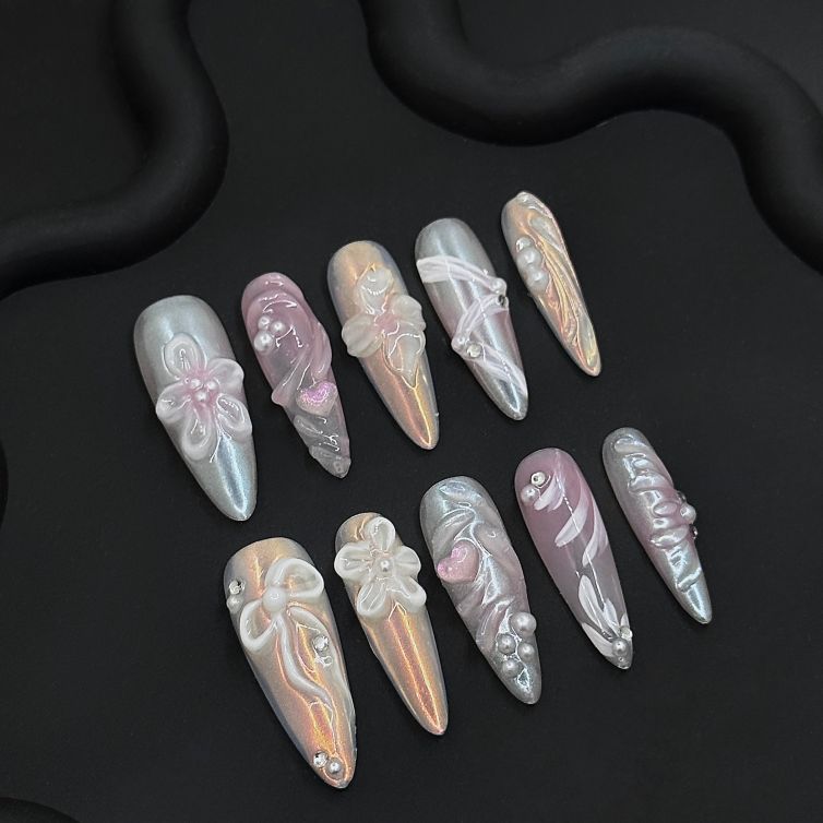 Wujasmine Press on nails Sakura