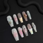 Wujasmine Press on nails512Spring