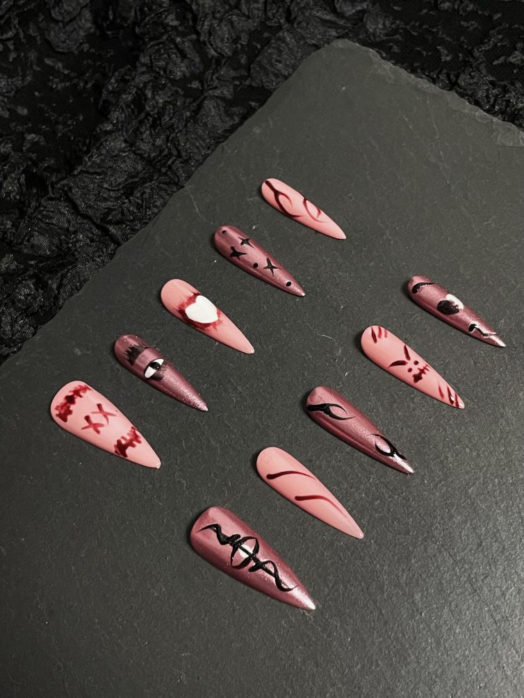 Wujasmine Press on nails39