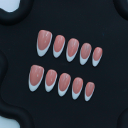 Wujasmine Press on nails-short press on nails cute fake nails
