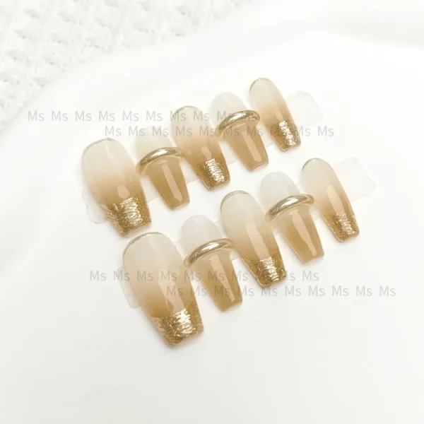 Wujasmine Press on nails All the money comes to me- Medium Length Press On Nails