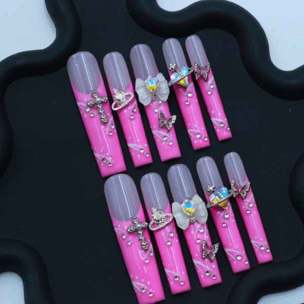 Wujasmine Press on nails- christmas press on nails